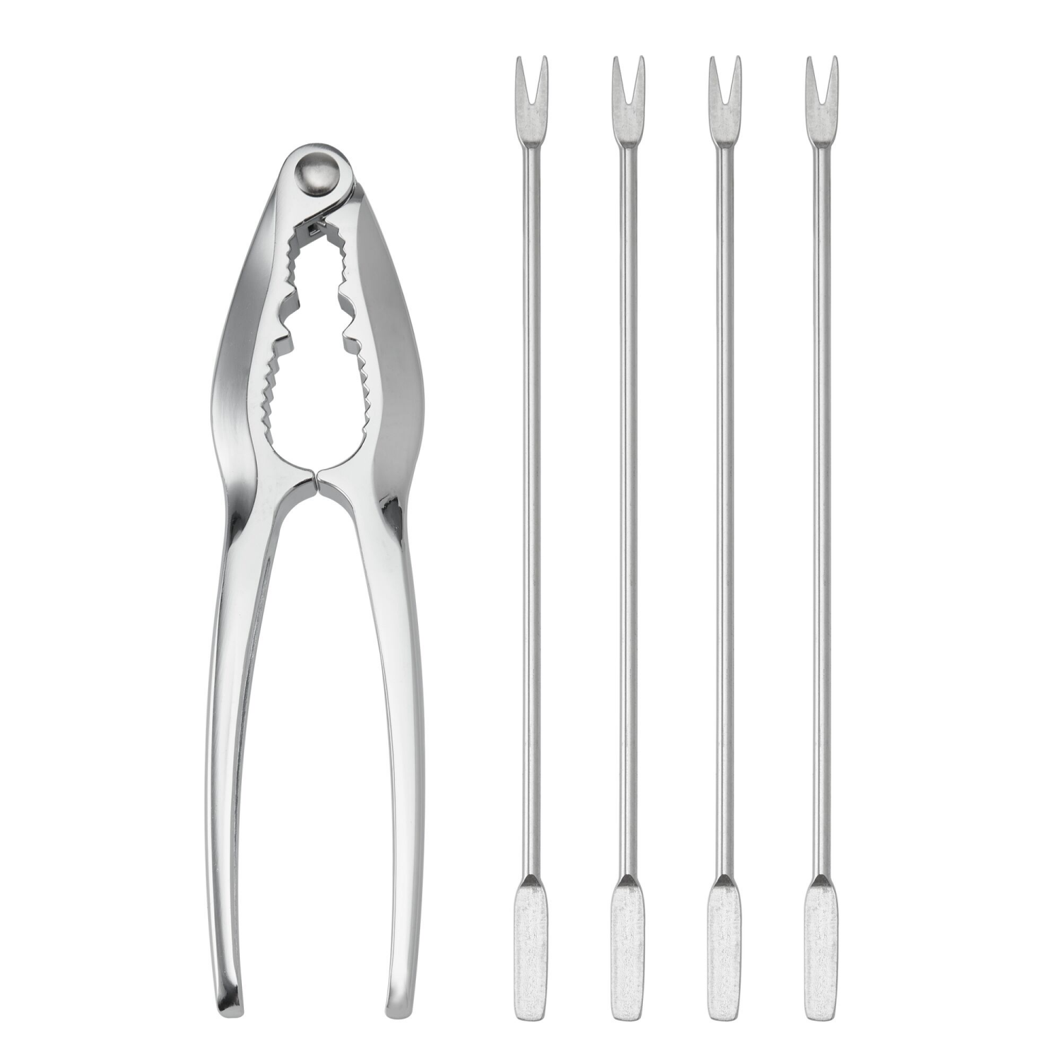 slide 2 of 2, Grand Gourmet Stainless Steel Nut & Lobster Cracker with Picks, 1 ct