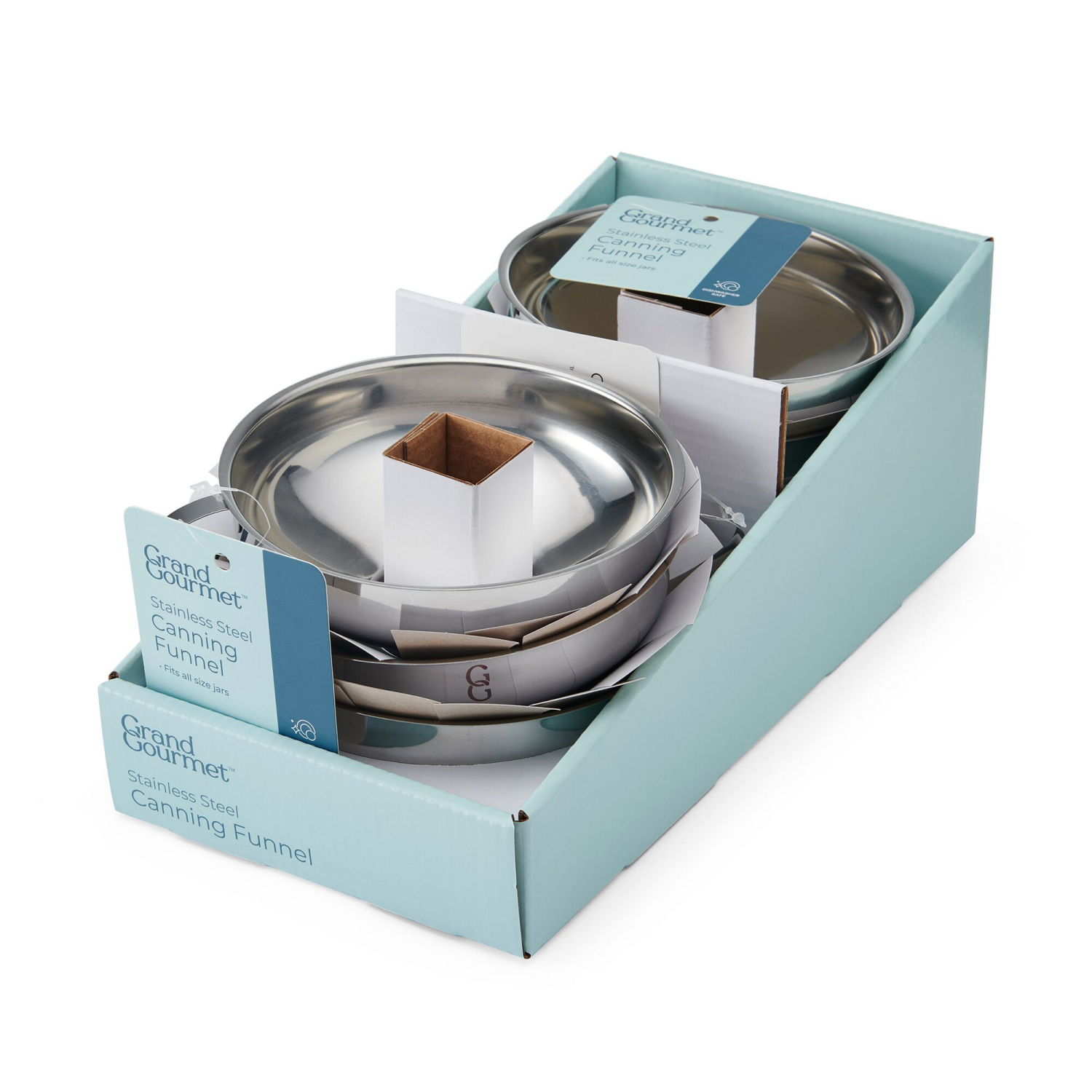 slide 2 of 2, Grand Gourmet Stainless Steel Canning Funnel, 1 ct