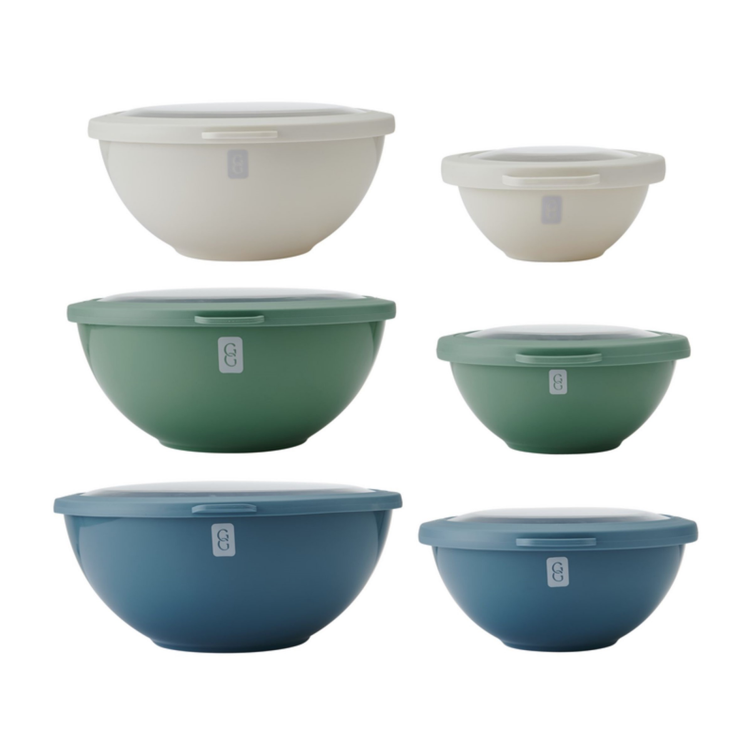 slide 2 of 2, Grand Gourmet Mixing Bowl Set with Lids 12pc, 12 ct