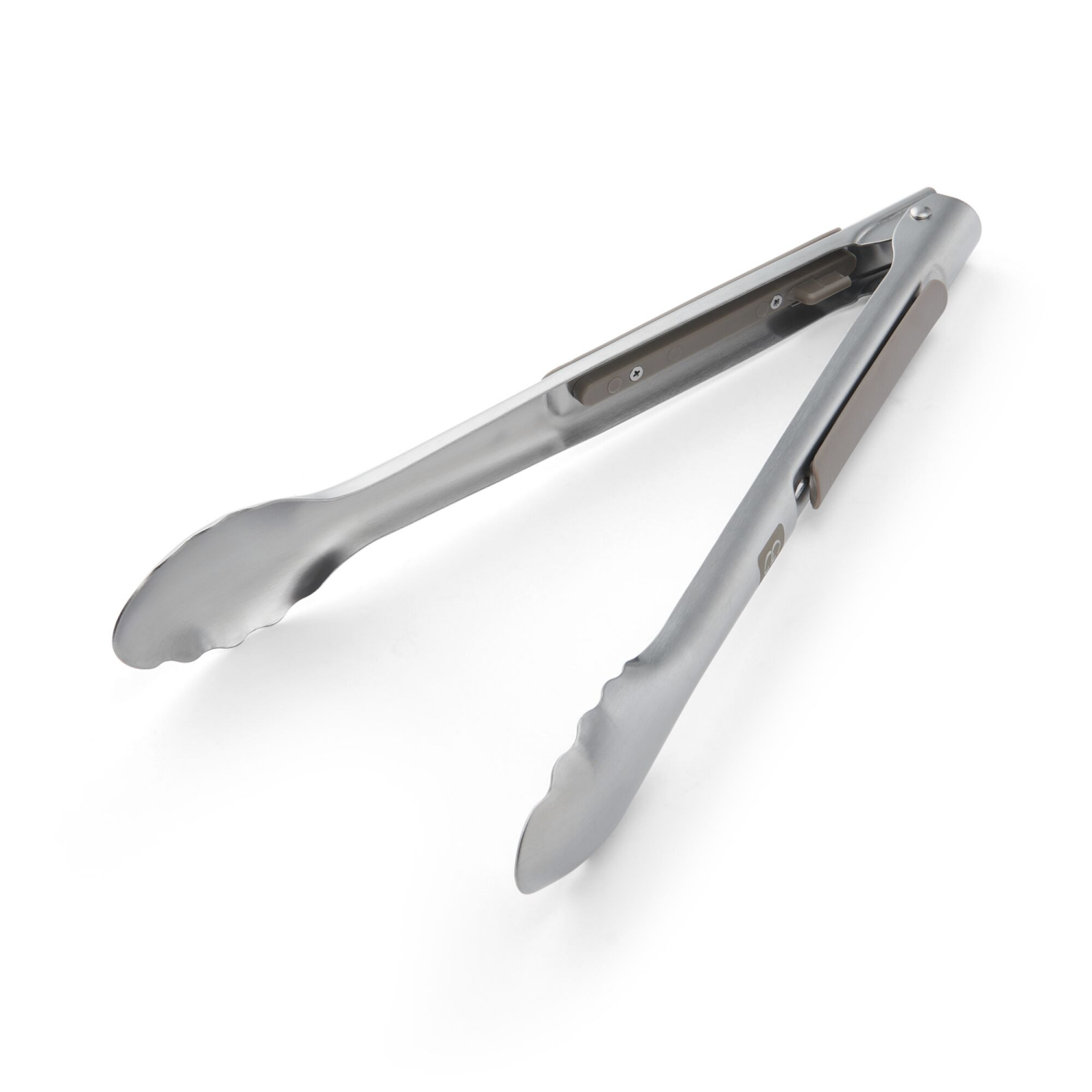 slide 2 of 2, Grand Gourmet Stainless Steel Head One Hand Lock Tong 12 Inch, 1 ct