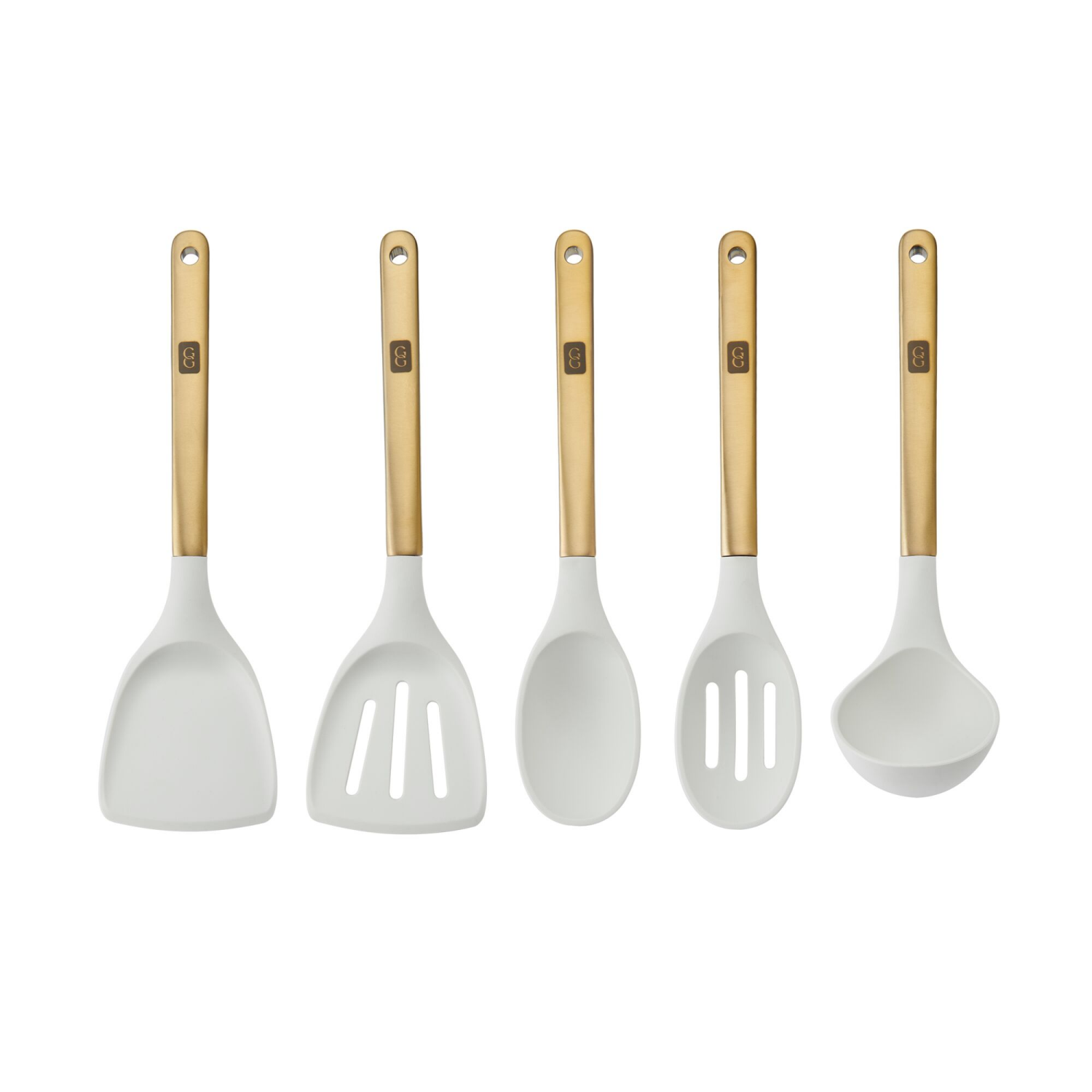 slide 2 of 2, Grand Gourmet Stainless Steel Gold Tool Set 5pc Cream, 5 ct