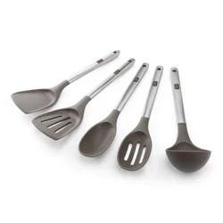 Grand Gourmet Stainless Steel Tool Set 5pc Grey
