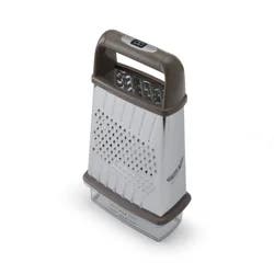 Grand Gourmet Stainless Steel 4 Sided Grater with Container