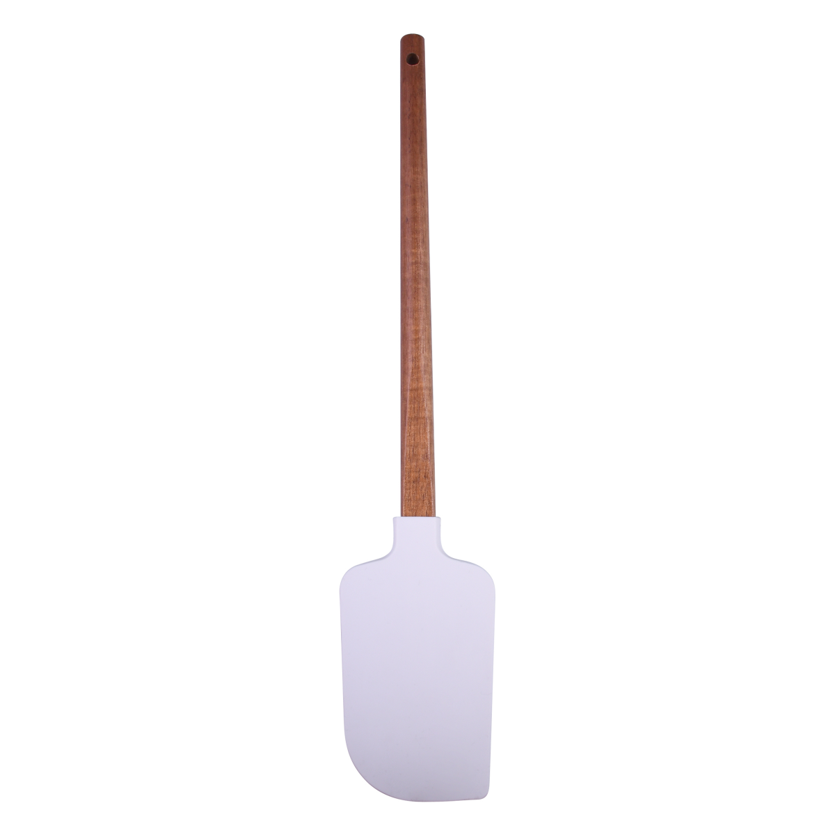 slide 2 of 3, Grand Gourmet Acacia Handle Silicone Spatula, Cream, 12.99 in