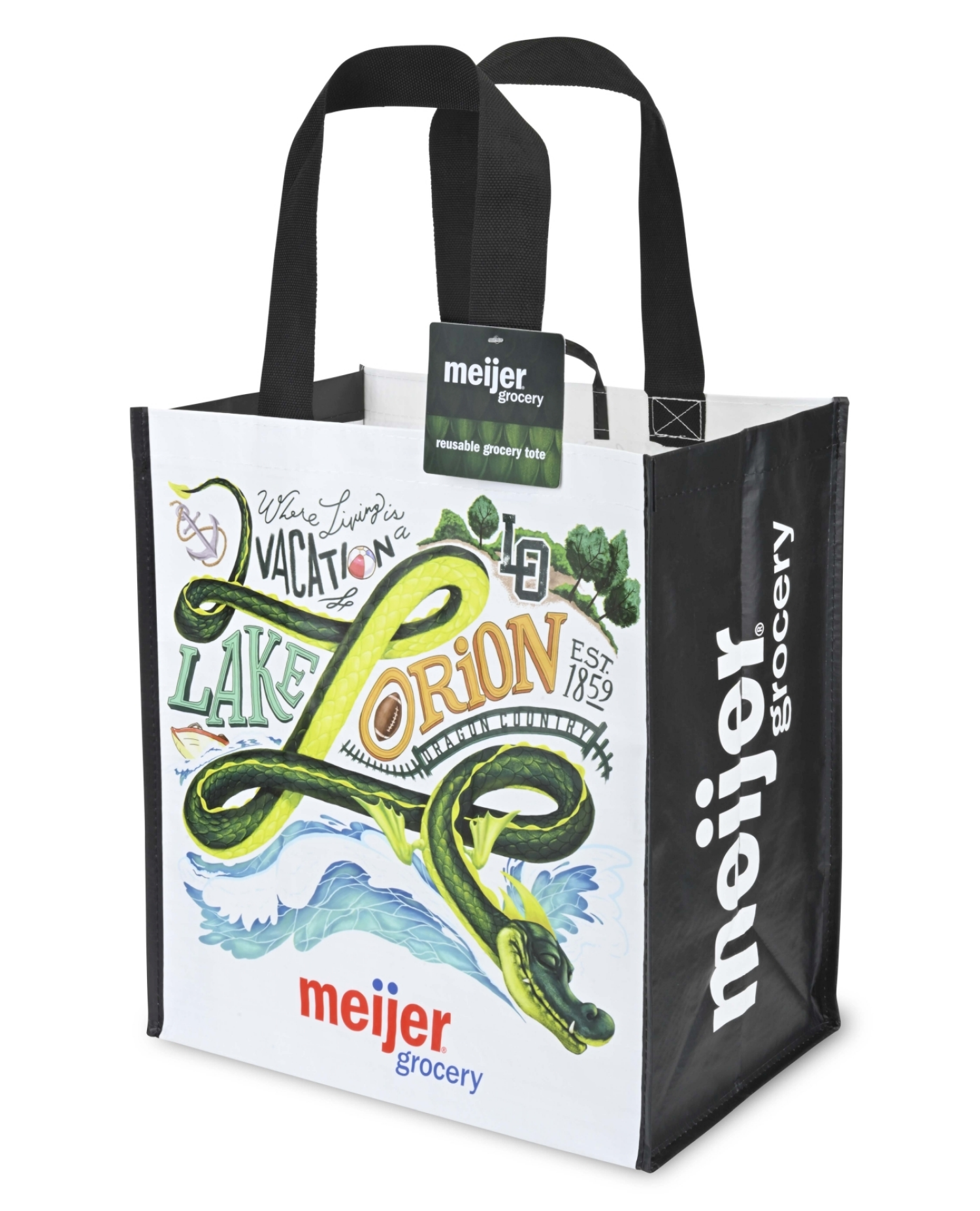 slide 2 of 2, Meijer Grocery Reusable Bag Standard Lake Orion, 1 ct