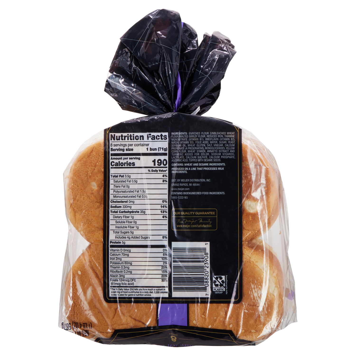 slide 2 of 2, Frederik'S Seasame Seed Sandwich Buns, 8 ct