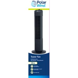 Polar Wind Oscillating Tower Fan, 28 in