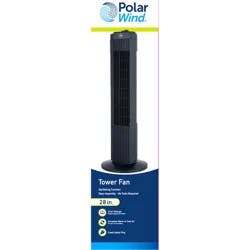 Polar Wind Oscillating Tower Fan, 28 in