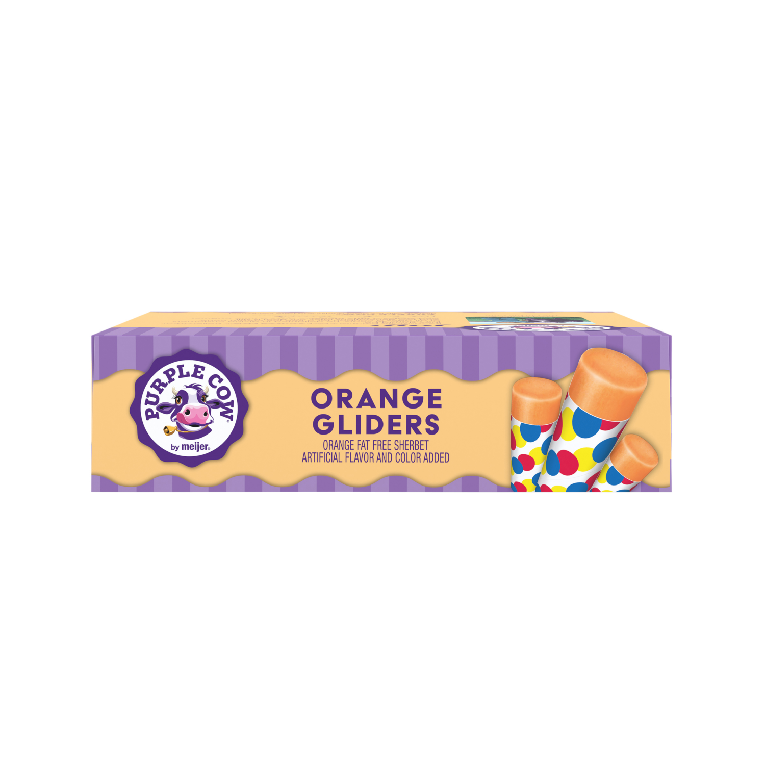 slide 6 of 6, Purple Cow Orange Glider, 6 Count, 6 ct
