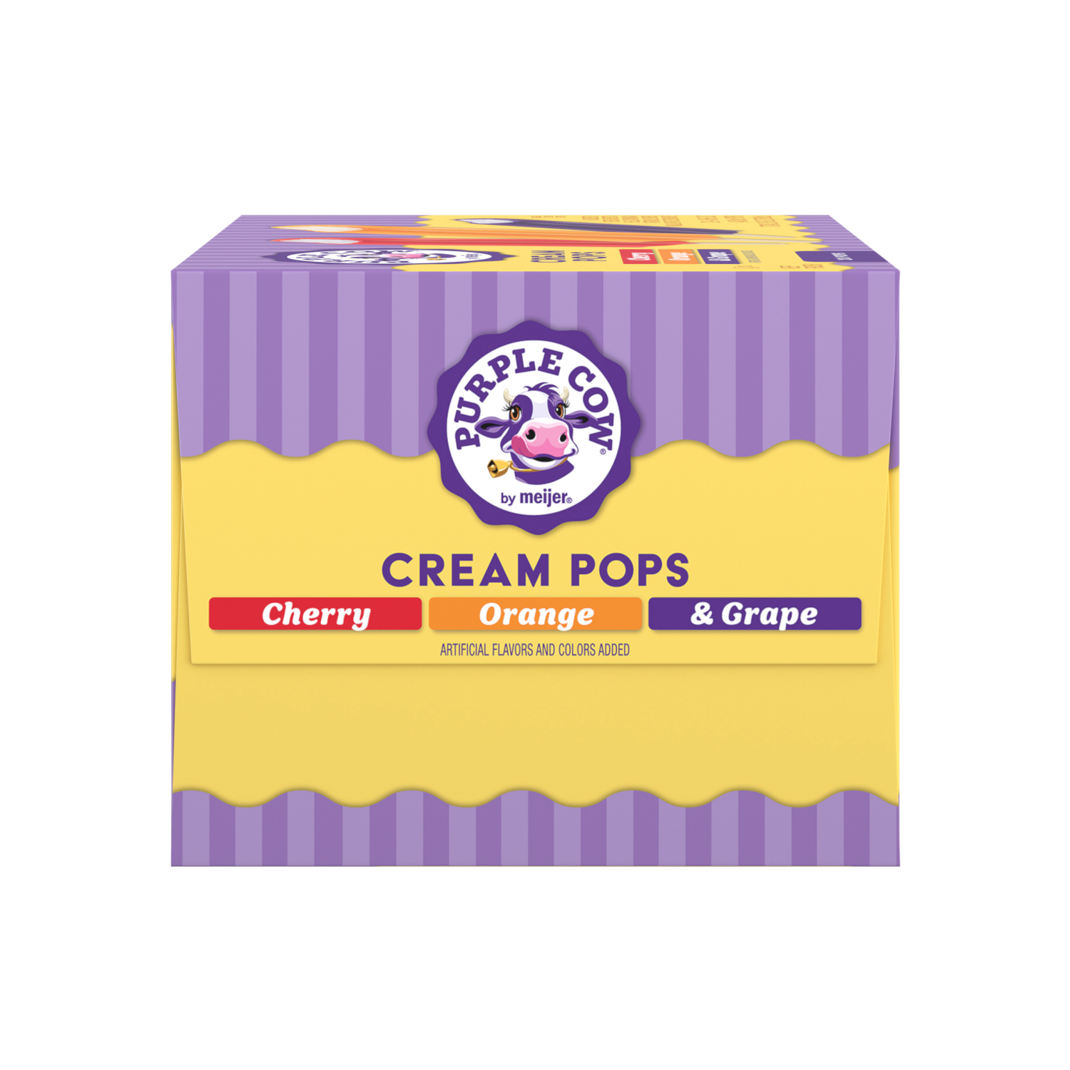 slide 4 of 6, Purple Cow Cherry, Orange & Grape Crème Pops - 20 ct, 20 ct