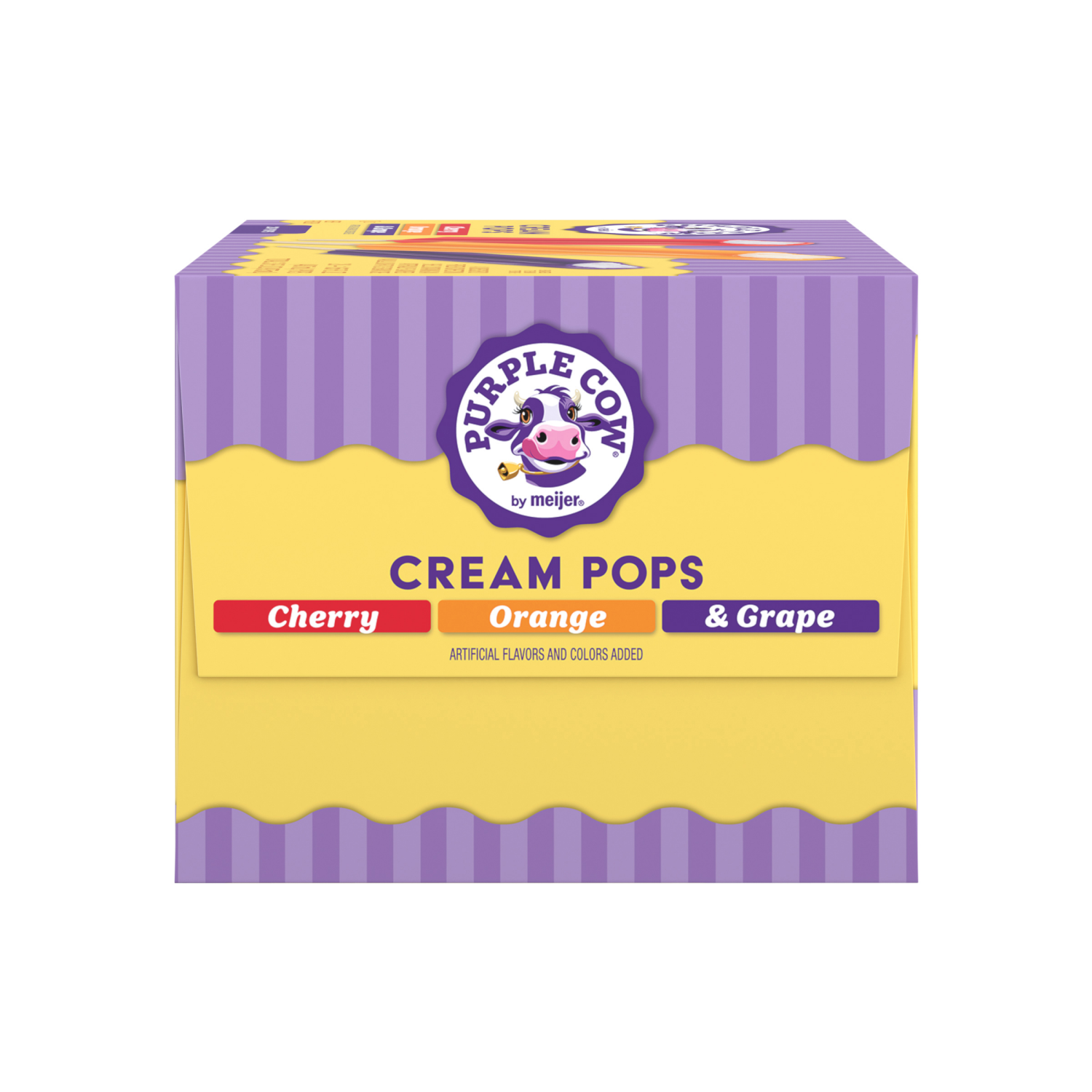 slide 5 of 6, Purple Cow Cherry, Orange & Grape Crème Pops - 20 ct, 20 ct