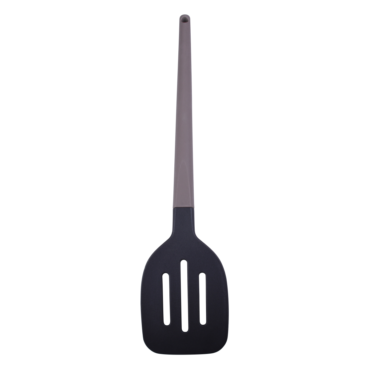 slide 2 of 3, Grand Gourmet Nylon Slotted Turner,Soft Touch Handle, 12.99 in