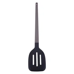 Grand Gourmet Nylon Slotted Turner,Soft Touch Handle
