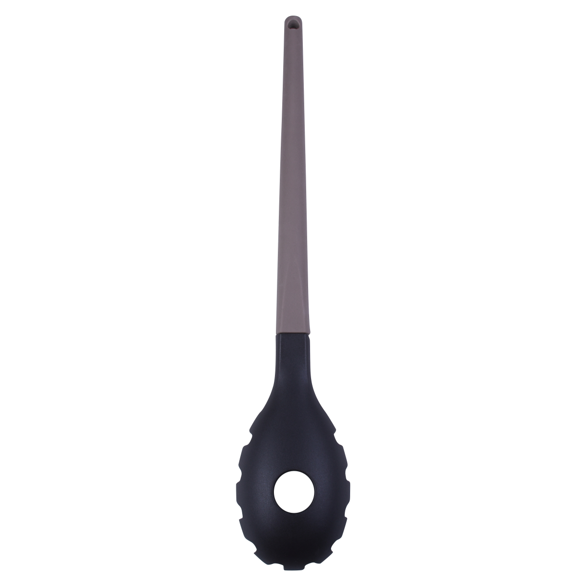 slide 2 of 3, Grand Gourmet Nylon Pasta Server, Silicone Handle, 12.99 in
