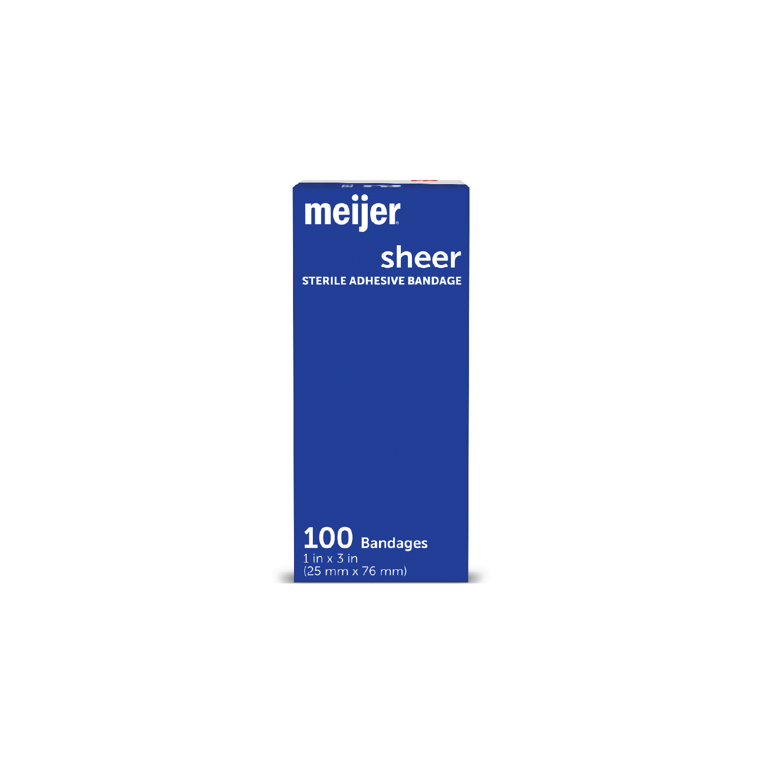 slide 2 of 3, Meijer Sheer Bandages 1''x3'', 100 ct