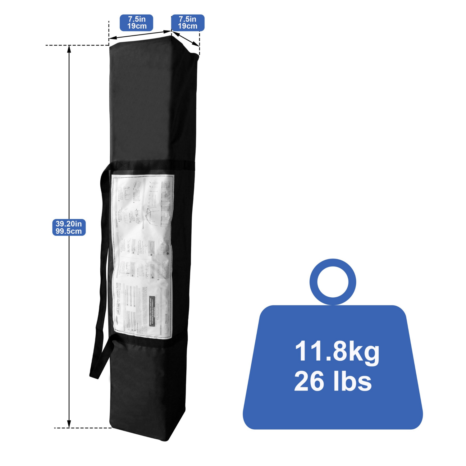 slide 7 of 7, Lake & Trail Slant Leg Canopy Blue 10X10, 10 x 10 