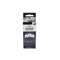 Meijer Alkaline Battery Aa8 Pk Paper Box Pg