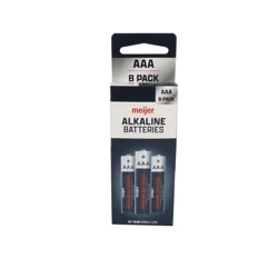 Meijer Alkaline Battery Aaa8 Pk Paper Box Pg