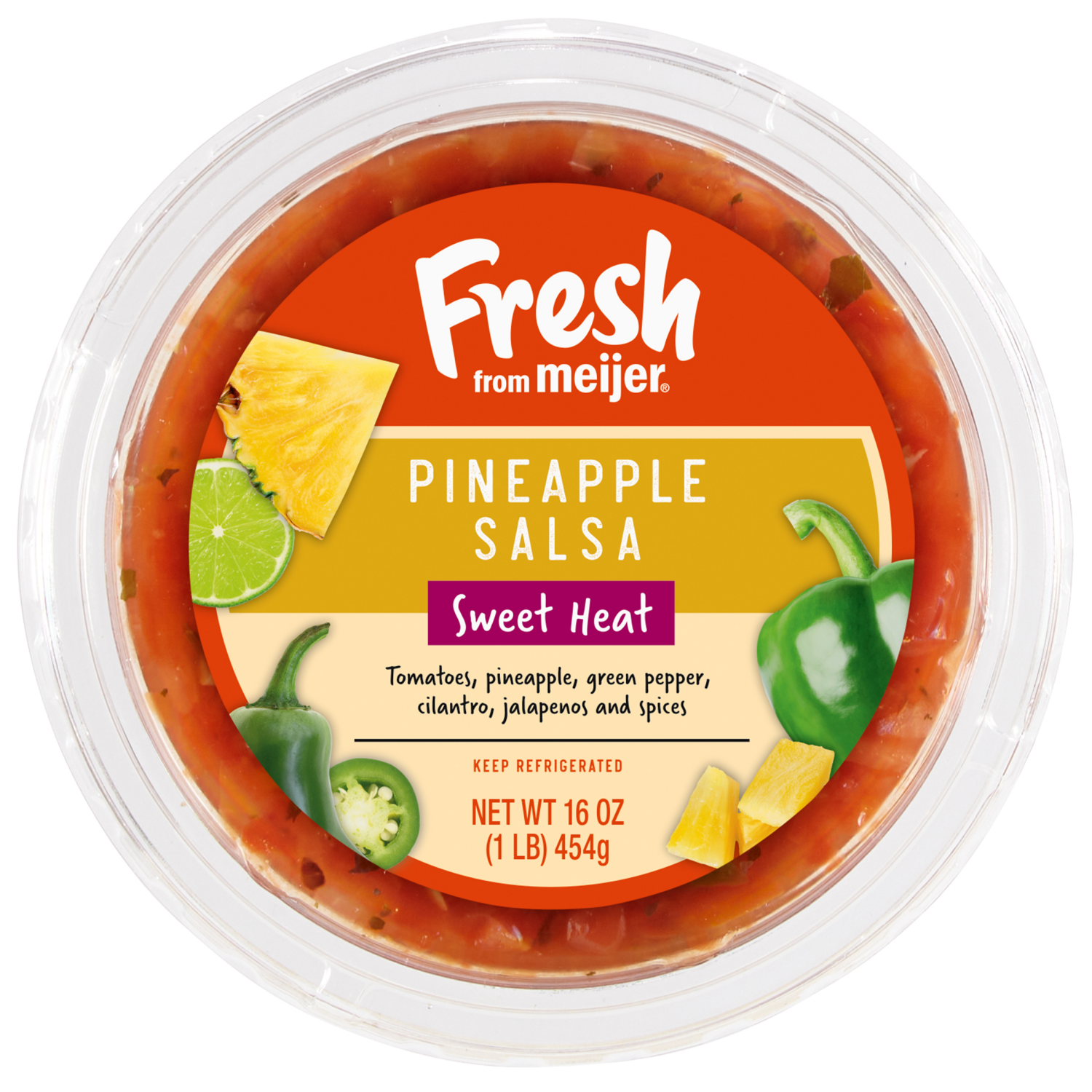 slide 3 of 3, Fresh from Meijer Sweet Heat Pineapple Salsa, 16 oz, 16 oz