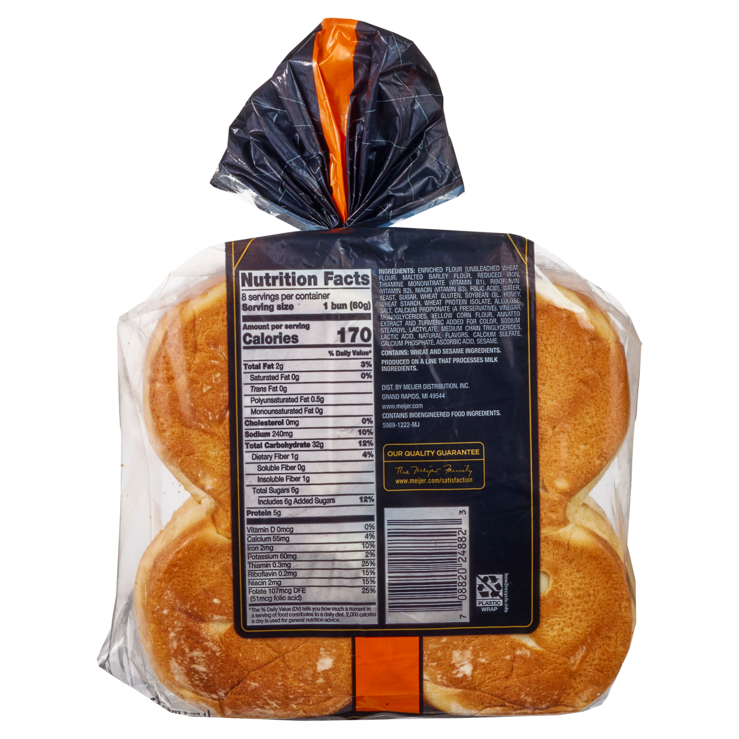 slide 2 of 2, Frederik's By Meijer Hawaiian Sandwich Buns 8ct/17oz, 8 ct; 17 oz