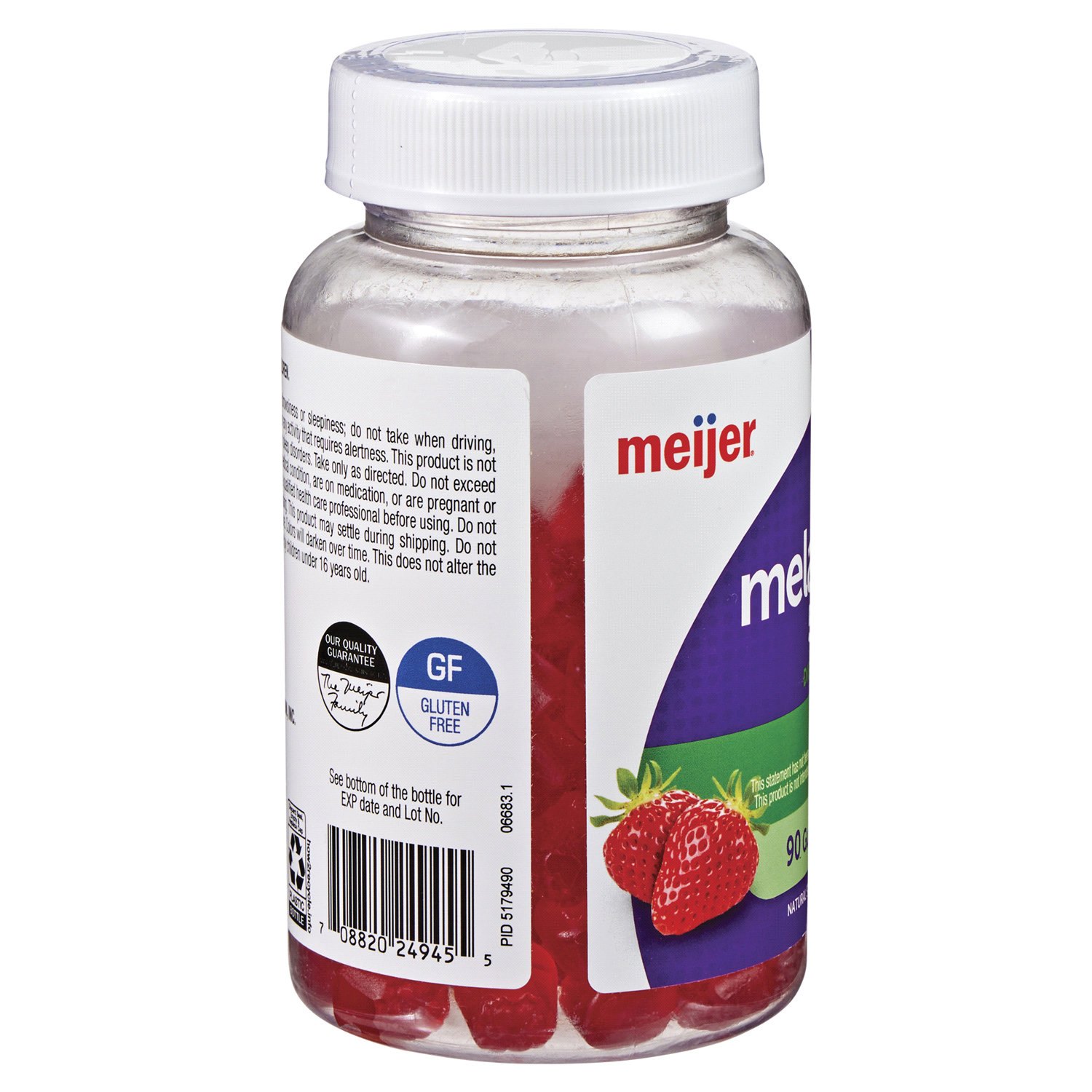 slide 2 of 5, Meijer Melatonin Gummy, 90 ct 5 mg