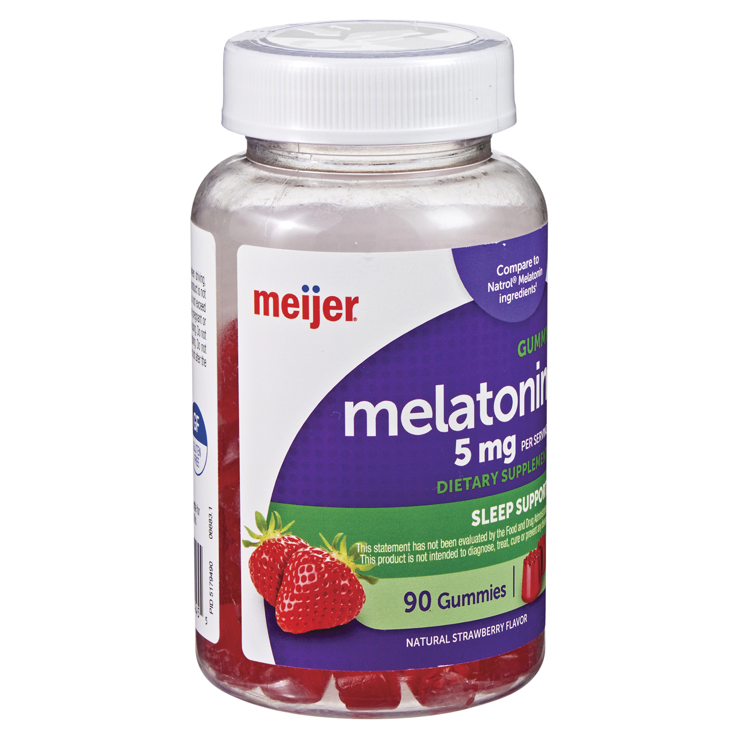 slide 4 of 5, Meijer Melatonin Gummy, 90 ct 5 mg