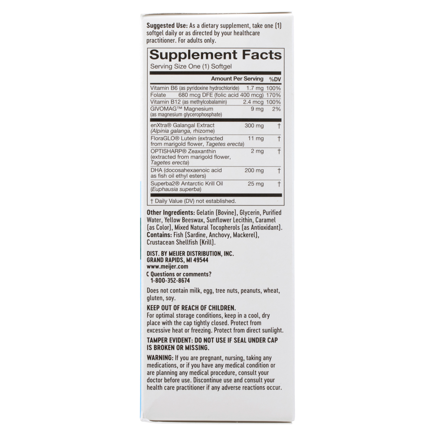 slide 3 of 5, Meijer 6 Function Brain Health, 30 ct