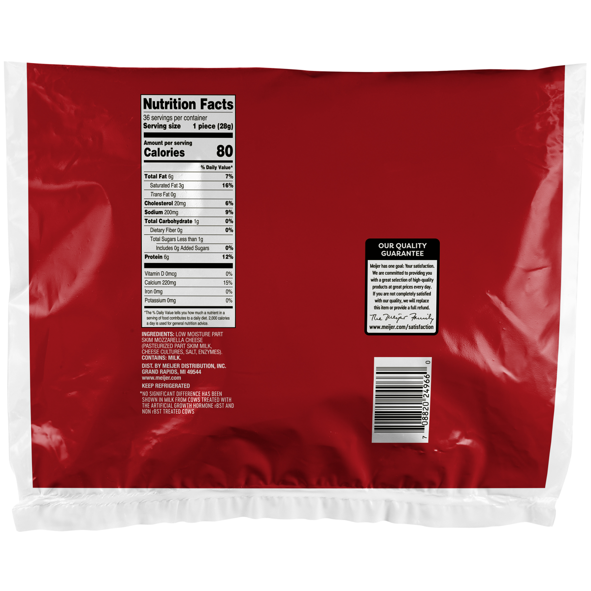 slide 2 of 2, Meijer Mozzarella String Cheese, 36 oz