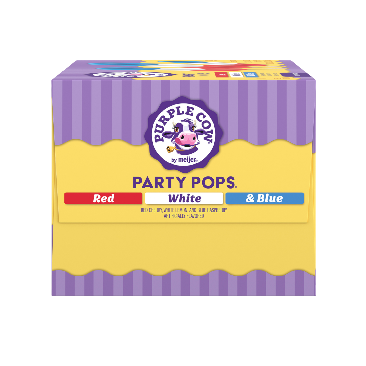 slide 4 of 6, Purple Cow Red White & Blue Party Pops, 20 ct