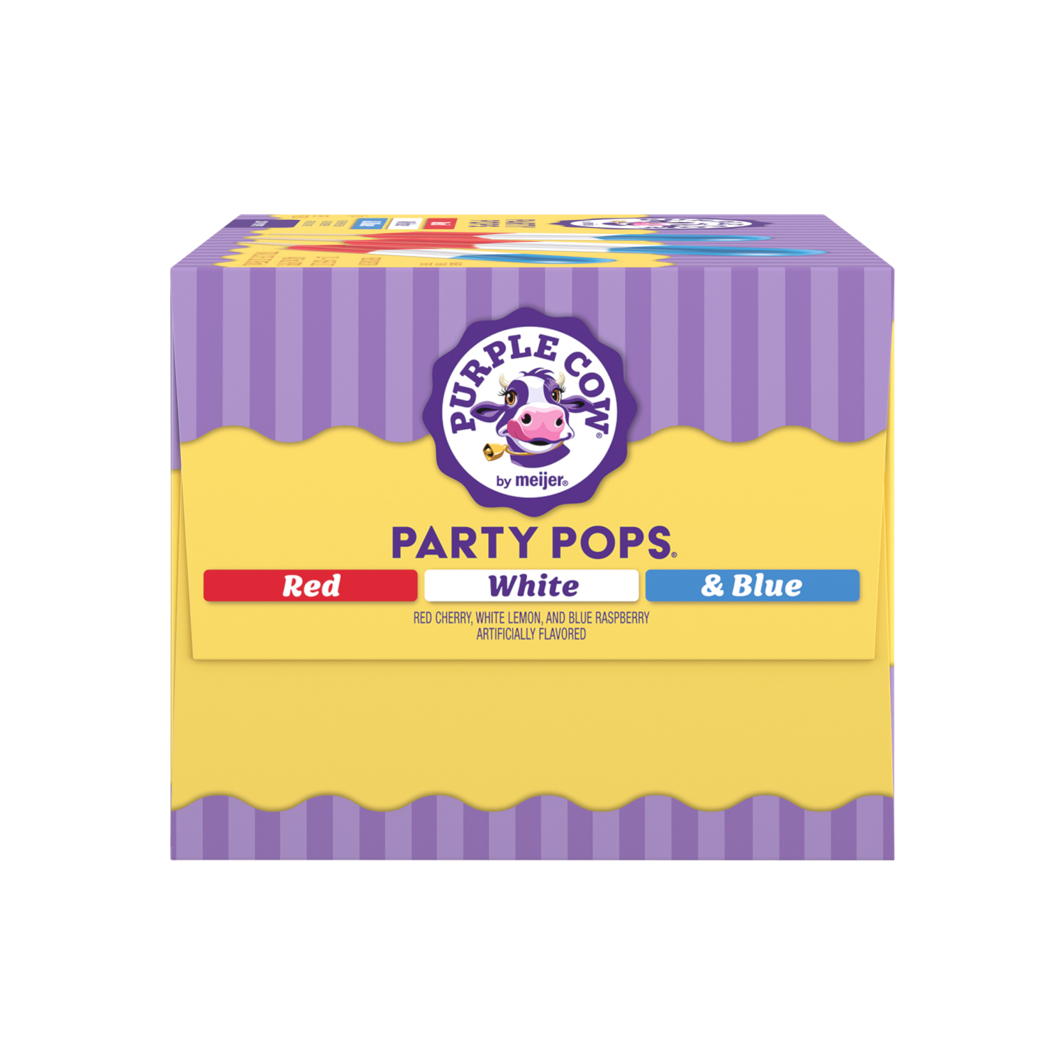slide 5 of 6, Purple Cow Red White & Blue Party Pops, 20 ct