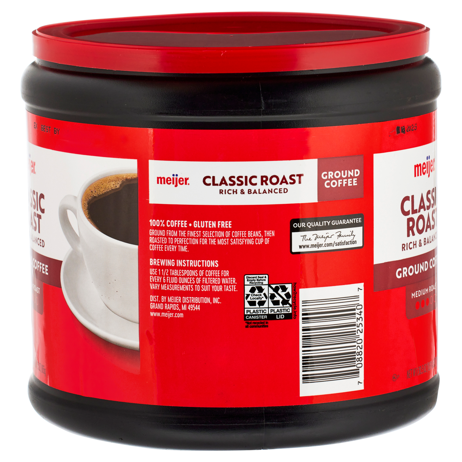 slide 5 of 8, Meijer Classic Roast Ground Coffee- 30.5 oz, 30.5 oz