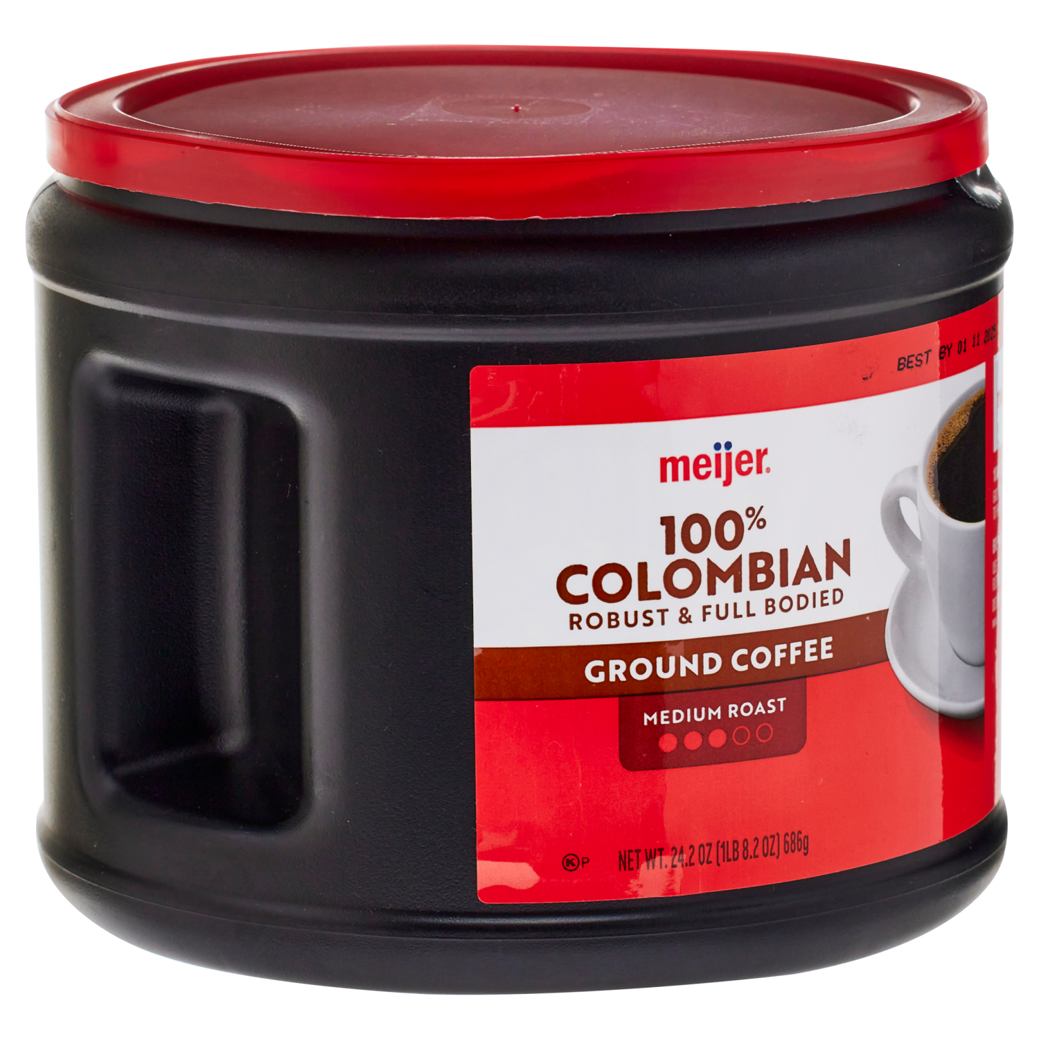 slide 5 of 7, Meijer 100% Colombian Ground Coffee - 24.2 oz, 24.2 oz