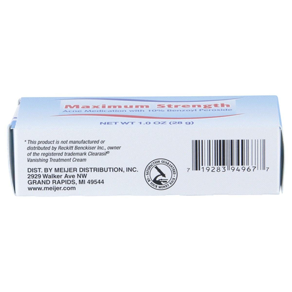 slide 3 of 3, Meijer Invisible Acne Cream, 1 oz