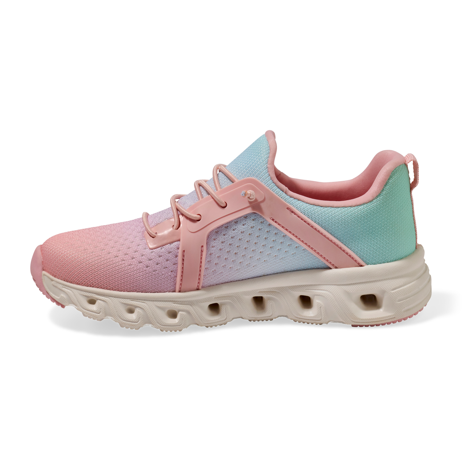 slide 4 of 6, Vively Girls' Mardie Athletic Shoes, Bone/Pastel multi, Size 13, Size 13