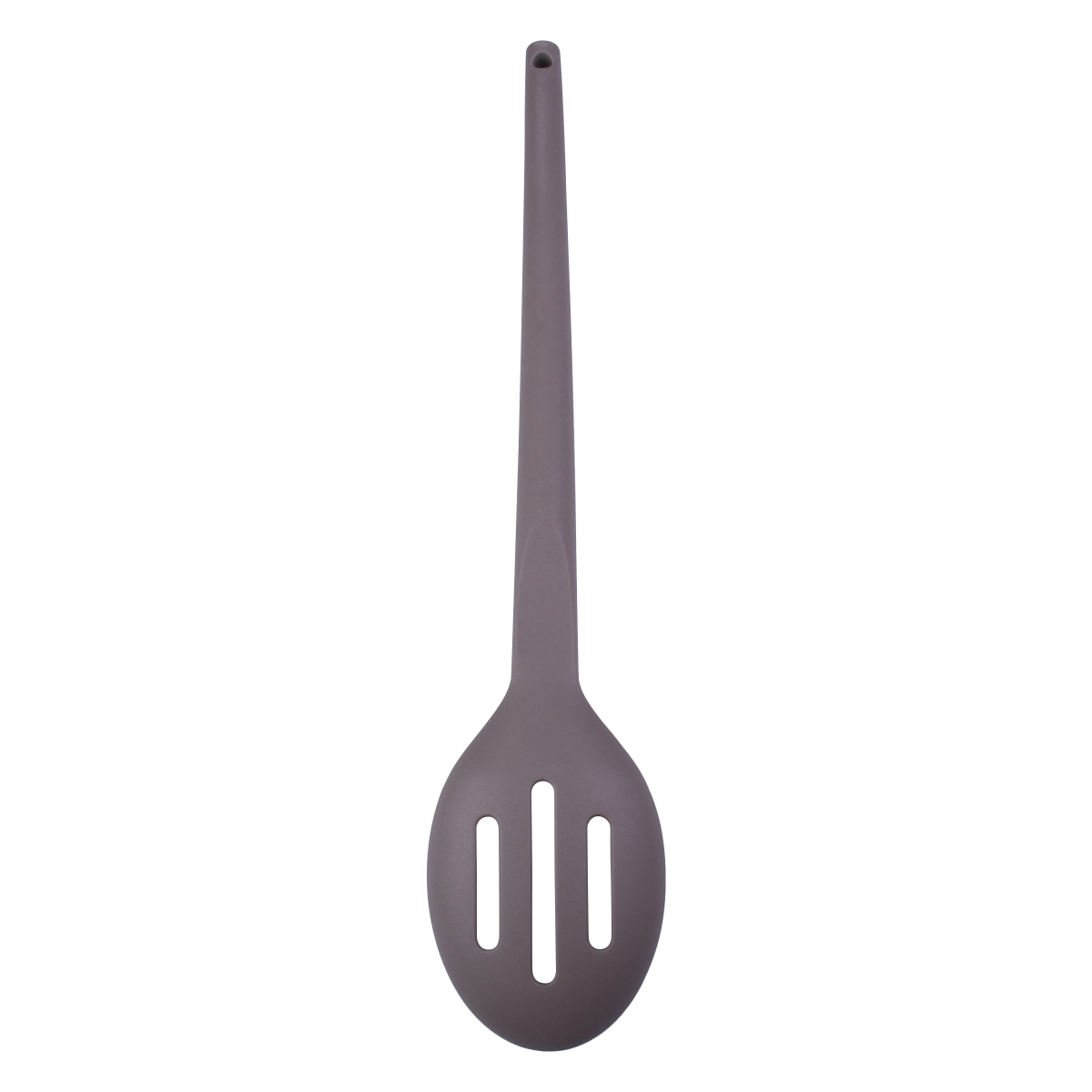 slide 2 of 3, Grand Gourmet Silicone Slotted Spoon, Gray, 1 ct