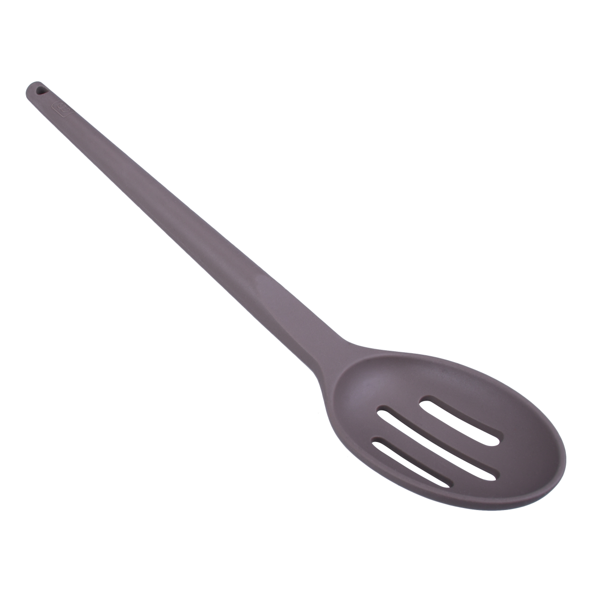 slide 3 of 3, Grand Gourmet Silicone Slotted Spoon, Gray, 1 ct