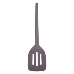 Grand Gourmet Silicone Slotted Turner, Gray