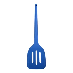 Grand Gourmet Silicone Slotted Turner, Blue
