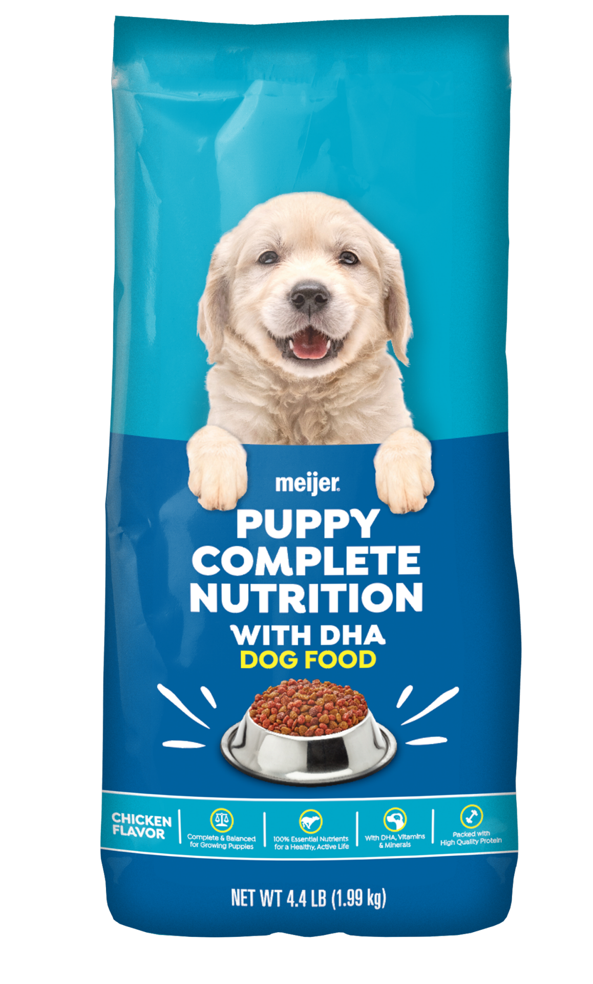 slide 1 of 2, Meijer Dry Puppy Food, Complete Nutrition with DHA, 4.4 lb