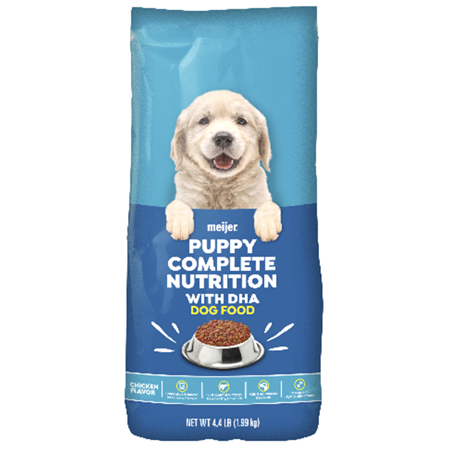 slide 1 of 2, Meijer Dry Puppy Food, Complete Nutrition with DHA, 4.4 lb