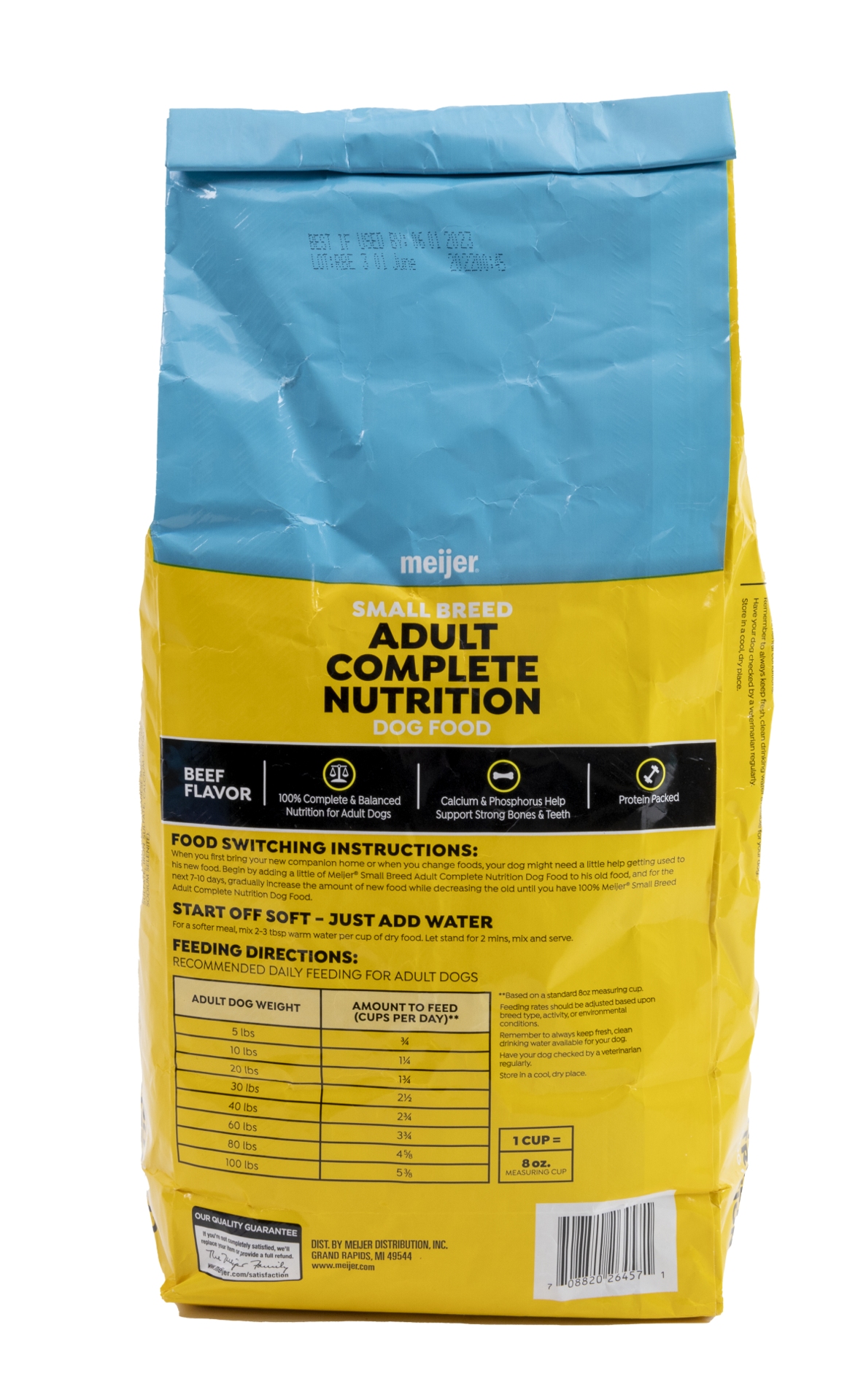 slide 2 of 2, Meijer Dry Dog Food, Small Breed Complete Nutrition, 4 lb