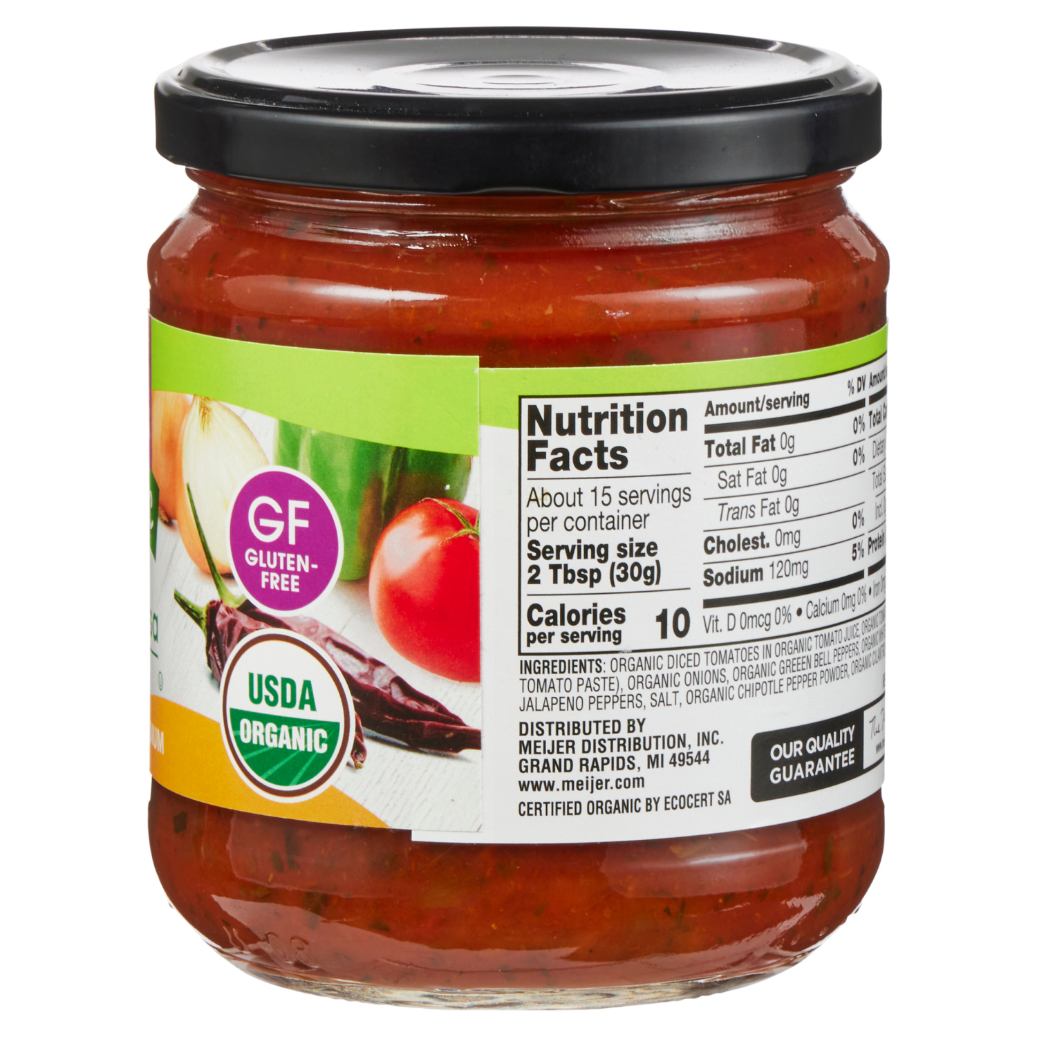 slide 5 of 8, True Goodness Organic Medium Chipotle Salsa, 16 oz, 16 oz