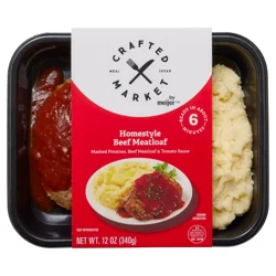 Crafted Market By Meijer Homestyle Beef Meatloaf, 12 Oz.