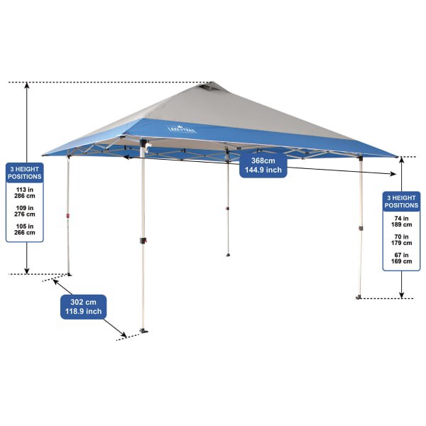 LAKE & TRAIL MEGA SHADE 144 POP UP CANOPY 12 x 12 Shipt