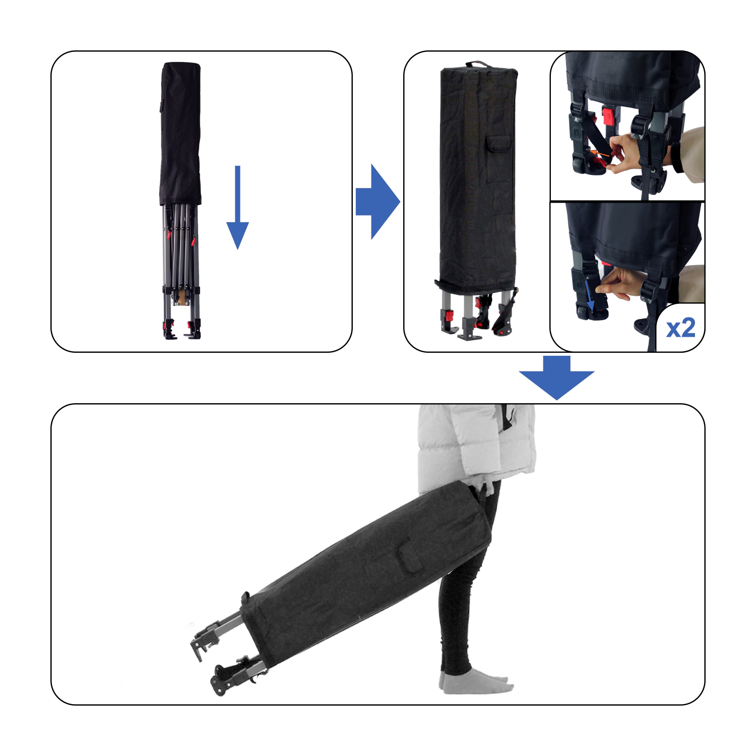 slide 5 of 5, Lake & Trail Mega Shade 144 Pop Up Canopy, 1 ct