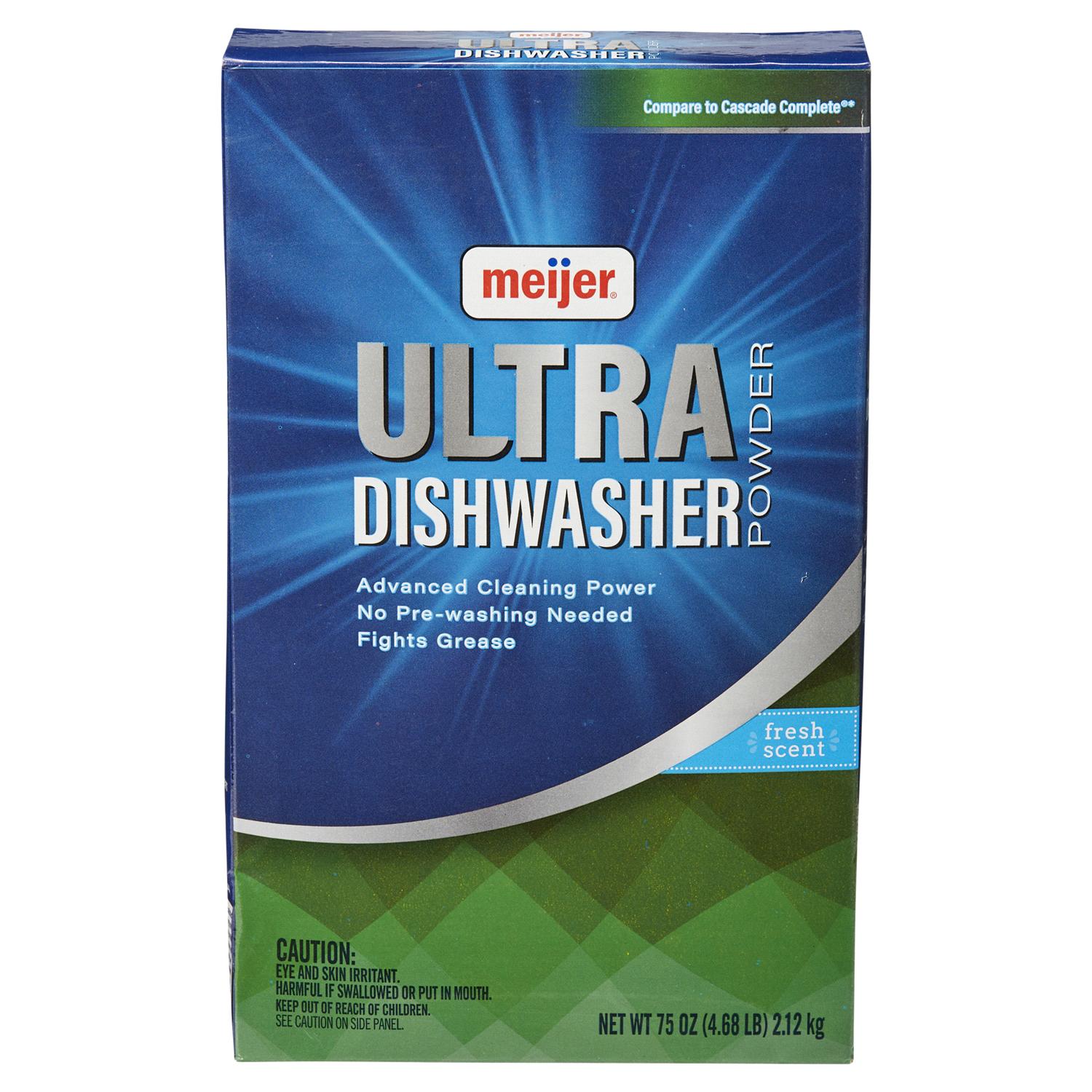 slide 1 of 5, Meijer Ultra Automatic Dishwashing Detergent Powder, Fresh, 75 oz