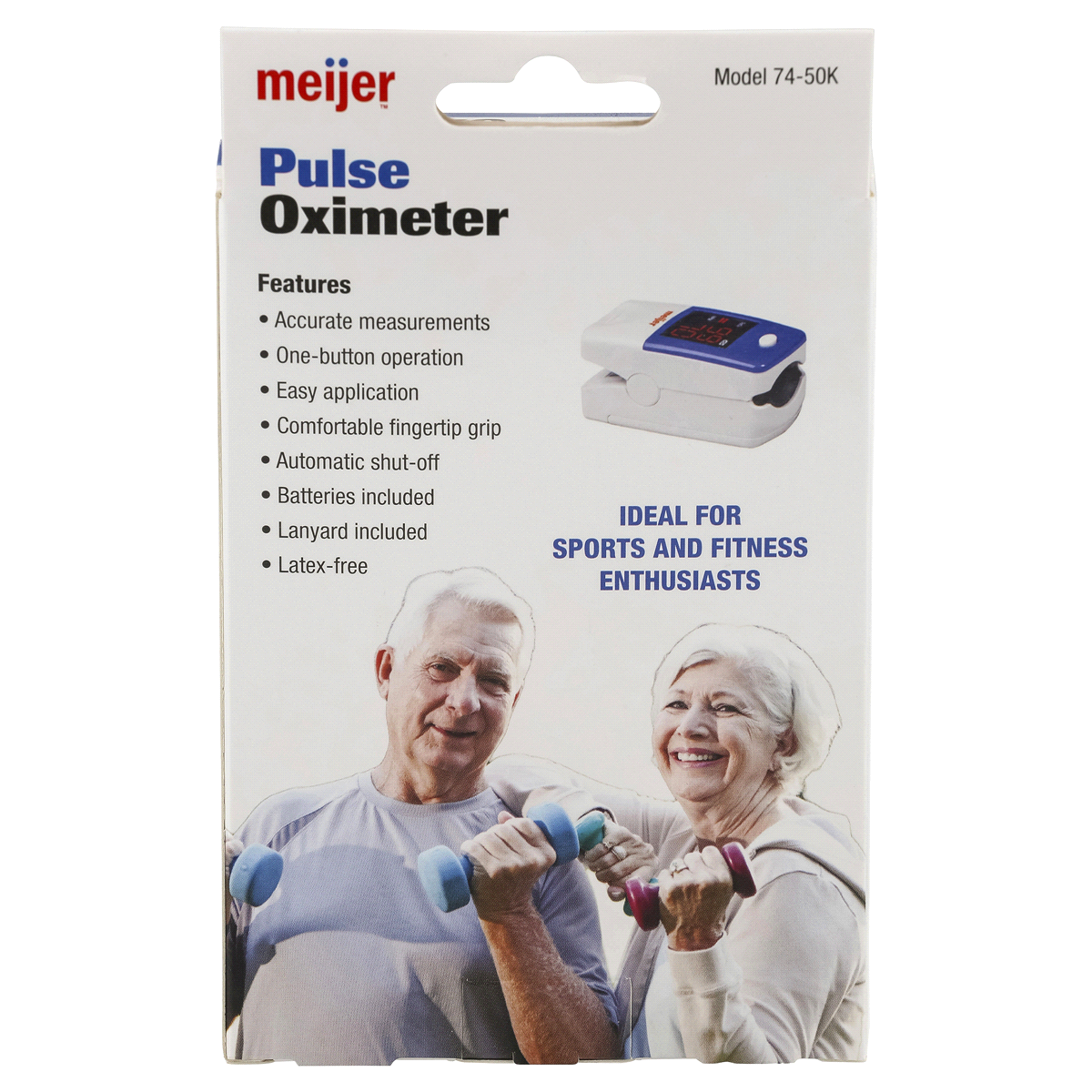 slide 5 of 5, Meijer Pulse Oximeter, 1 ct