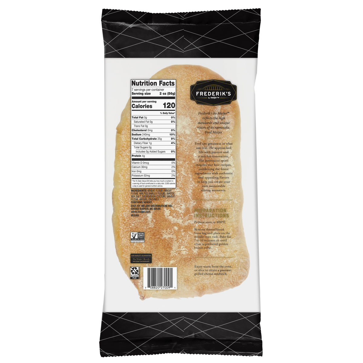 slide 2 of 2, FRESH FROM MEIJER Frederik's by Meijer Take & Bake San Francisco Style Sourdough Bread, 14 oz, 14 oz