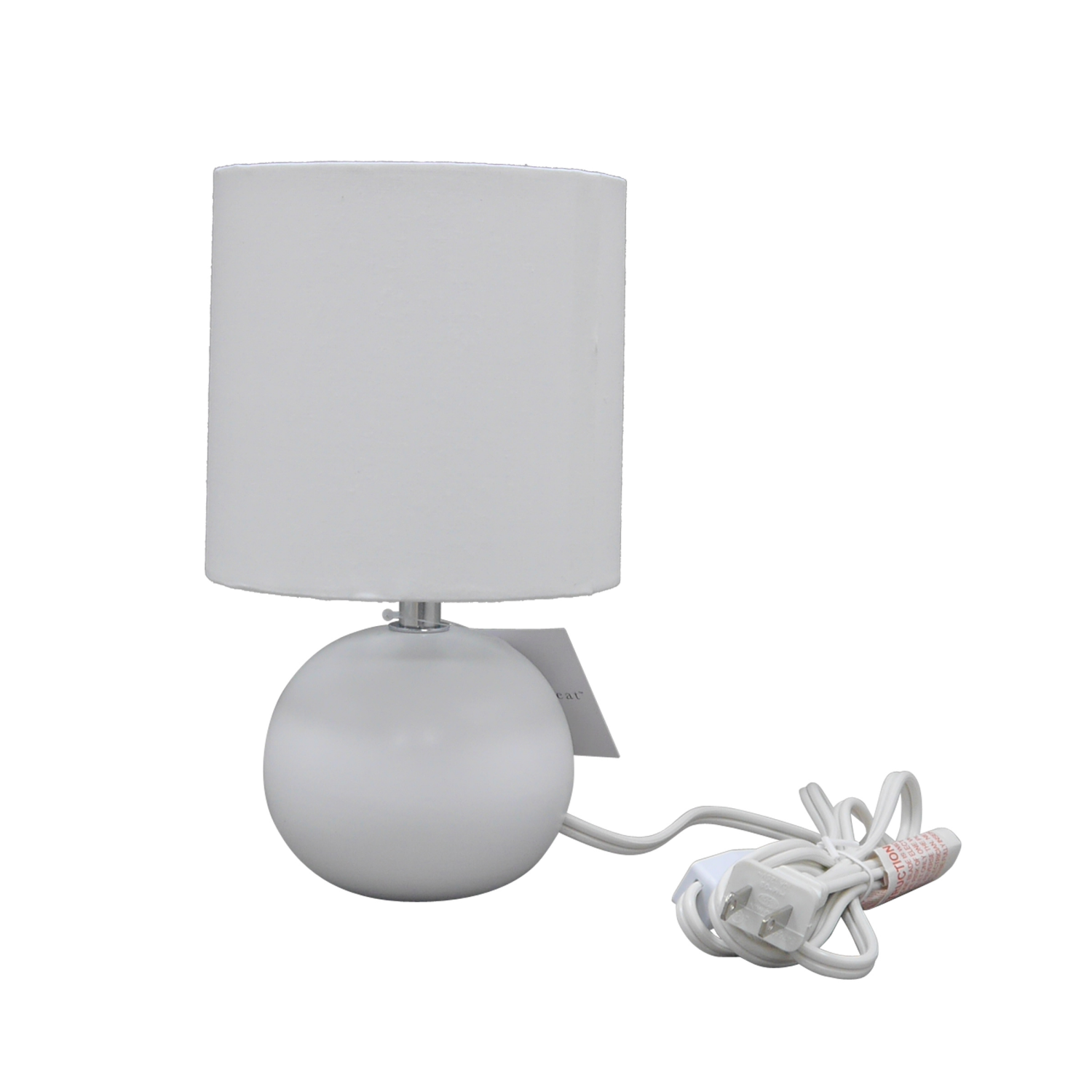 slide 2 of 5, ROOM & RETREAT RR Globe Accent Lamp, 9.25 Inch, White, 9.25 in