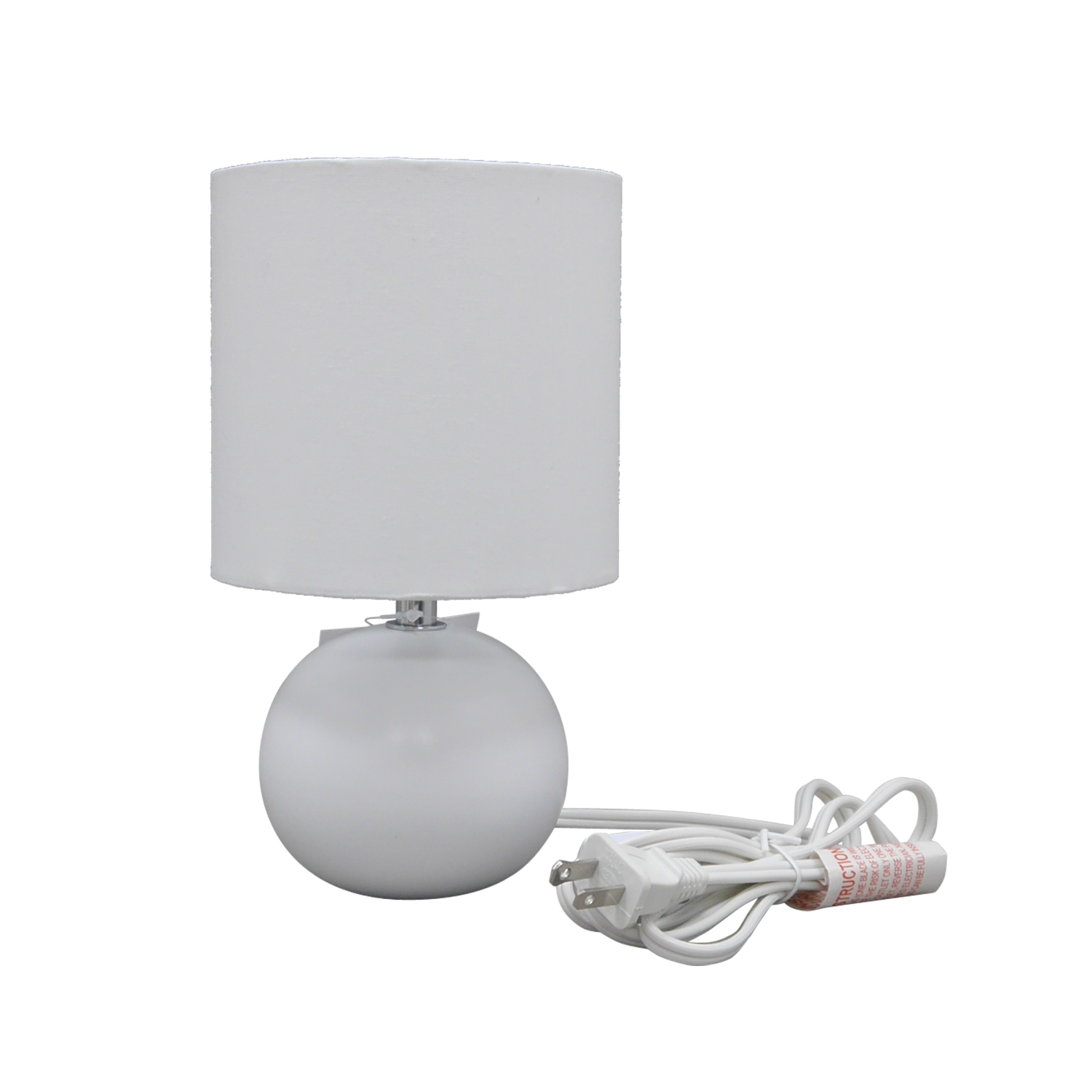 slide 4 of 5, ROOM & RETREAT RR Globe Accent Lamp, 9.25 Inch, White, 9.25 in